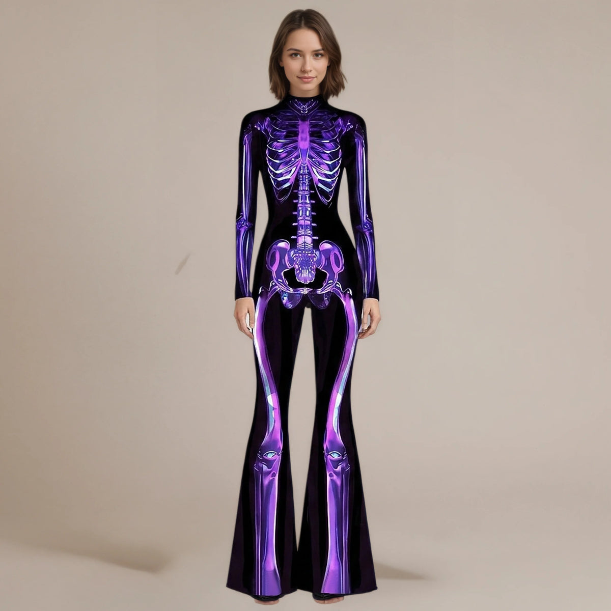 Halloween Art Irregular Line Unisex Jumpsuit Cool Carnival Cosplay Outfit For Festival Party Stage Role Play Performance 2026