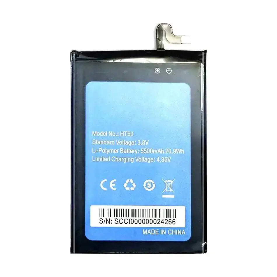 For Homtom HT50 Mobile Phone Battery Reliable Power Supply Good Low-Temperature Performance 5500Mah