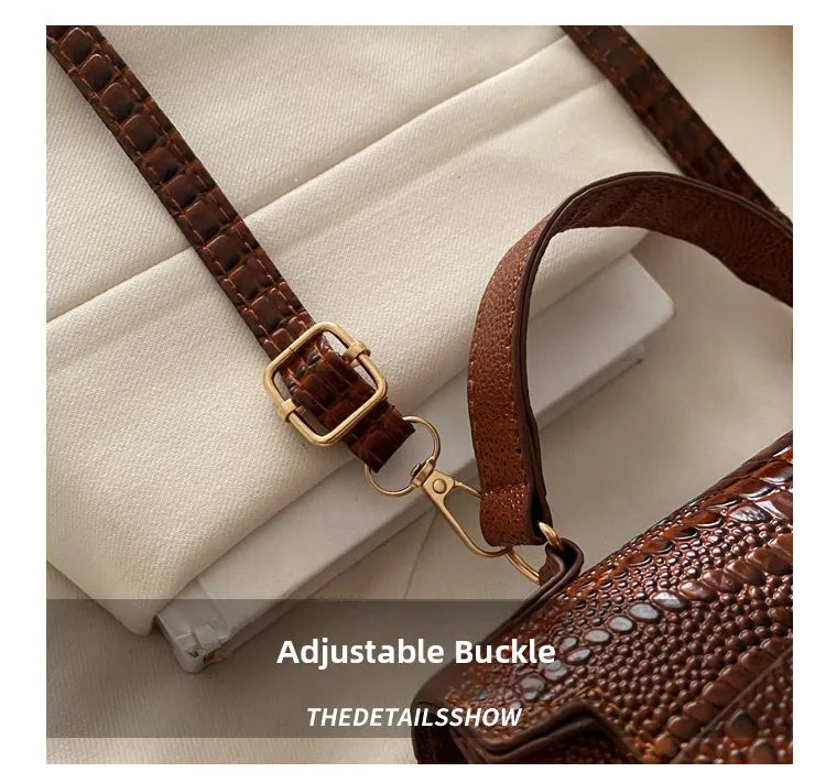 Fashionable  Handbag Women's Shoulder Bag Versatile Crossbody Small Square Bag Elegant Single-Strap Handbag