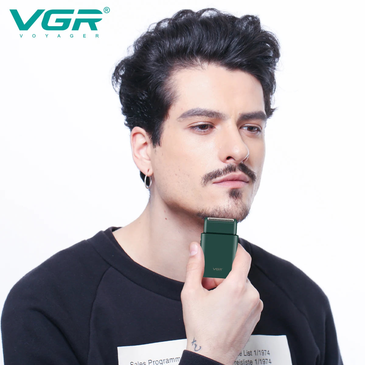 VGR Razor Professional Electric Shaver Mini Beard Trimmer Shaving Machine Shaving Machine Razor Electric Razor for Men V-390
