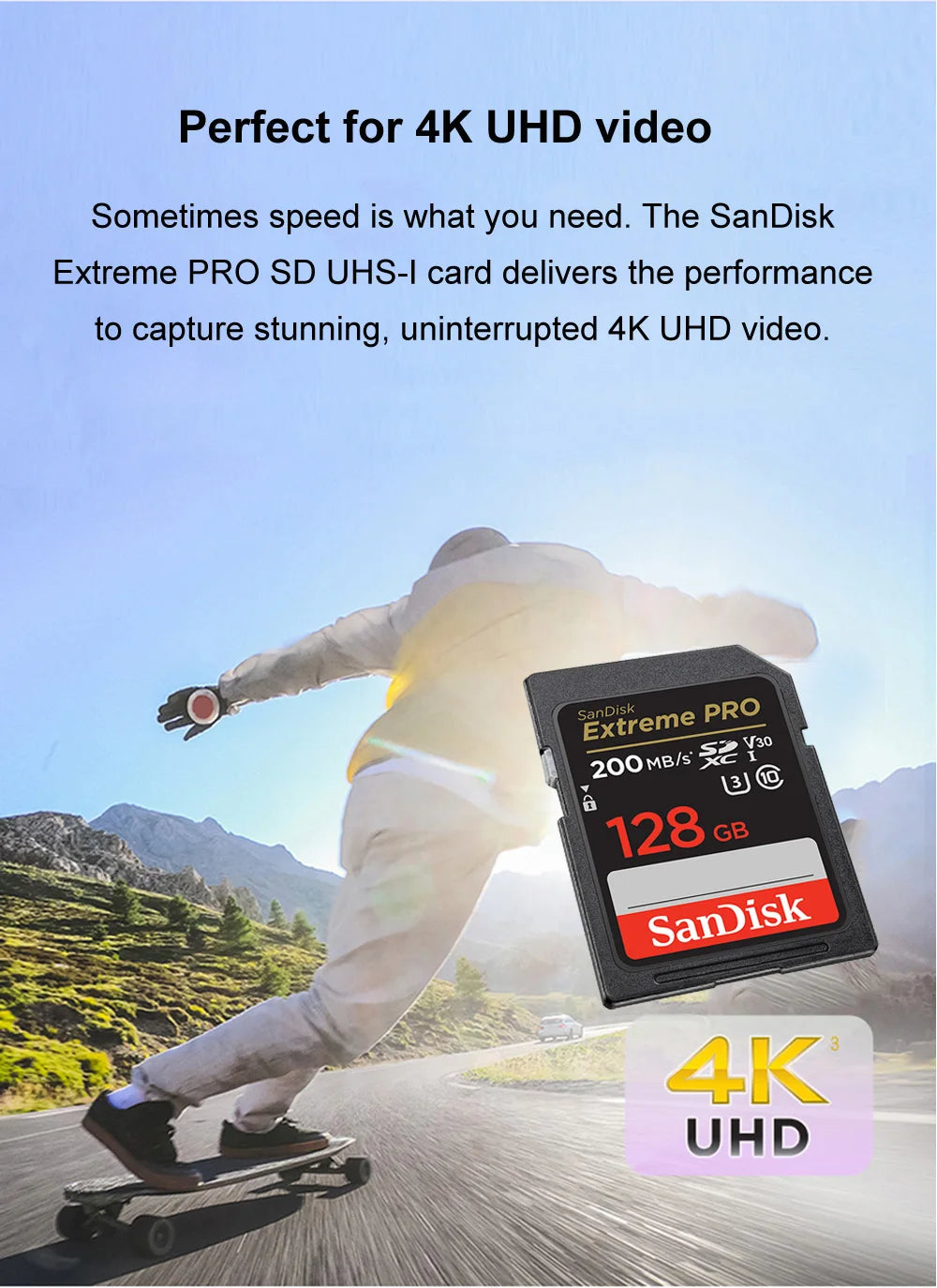 SanDisk Ultra/Extreme/Extreme PRO SD Card 256GB 128GB 64GB SDXC 32GB SDHC Memory Card C10 U1 U3 Carte SD Card  for Camera 4K UHD