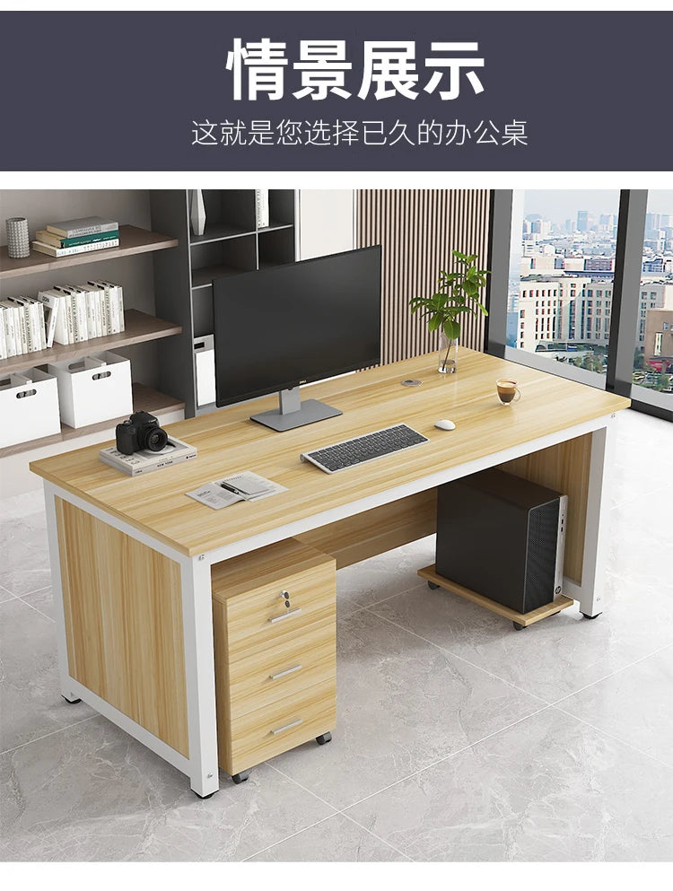 Simple Modern Office Desk Drawers Computer Study Conference Office Desk Reception Bedroom Scrivania Da Ufficio Furnitures