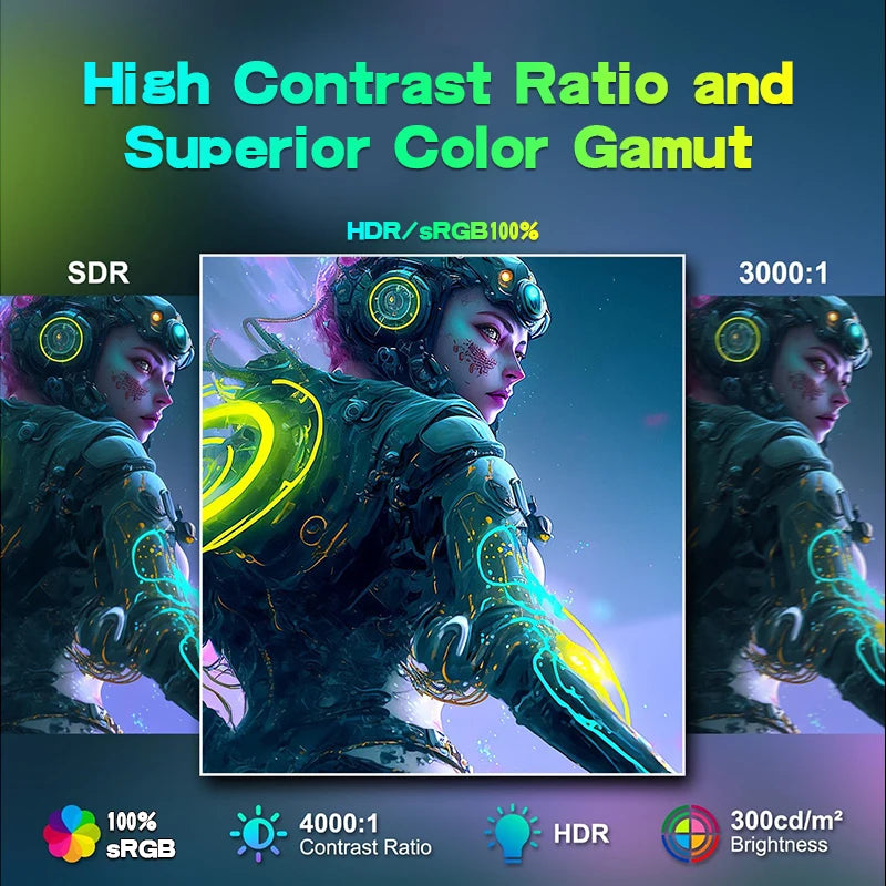 LXZ Curved 32 Inch Gaming Monitor 1800R, 2K QHD 165hz Frameless Display 99% sRGB, 178°Wide Viewing Angle, Display Port HDMI