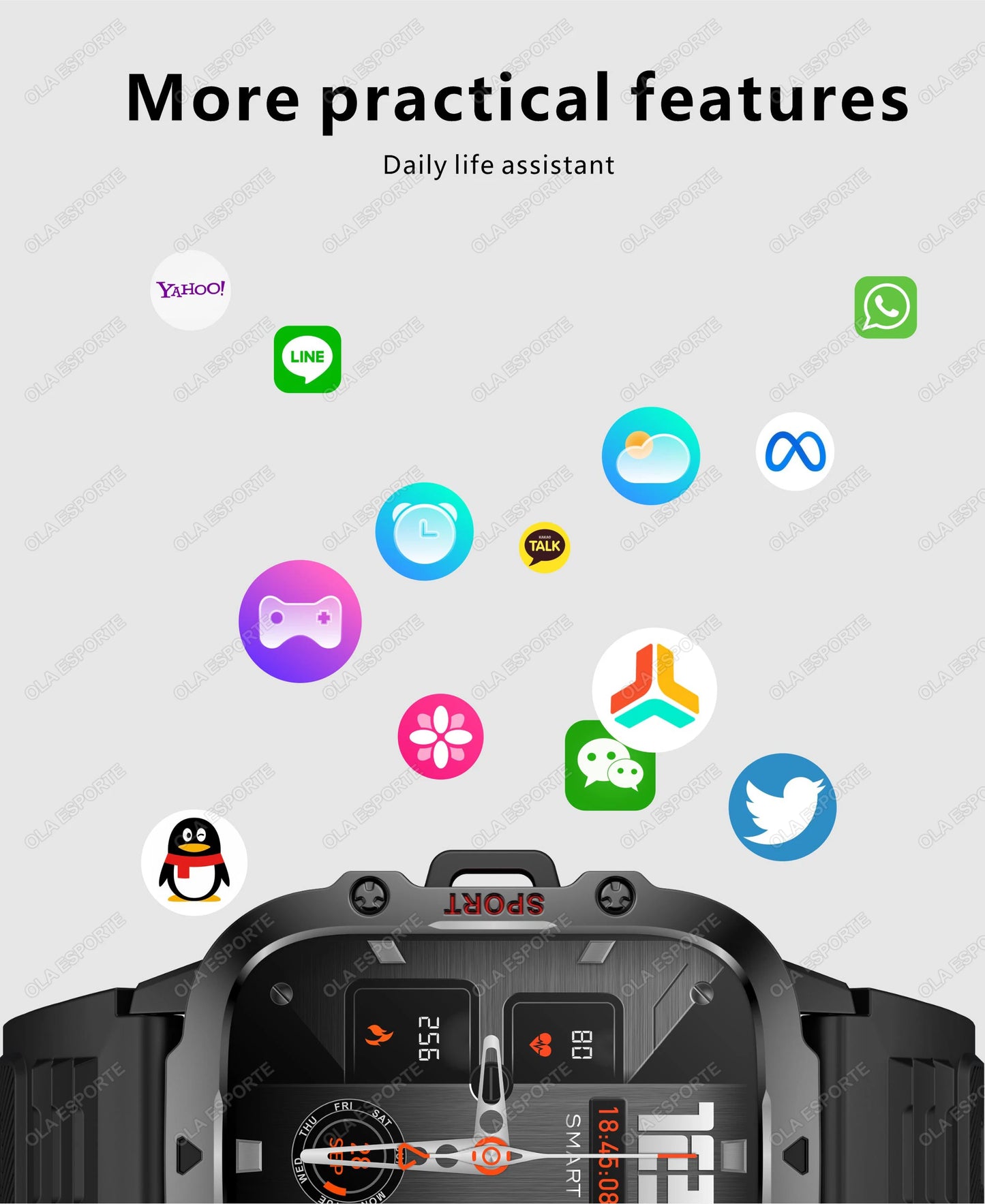 2025 New Rugged Military GPS Smart Watch Men Bluetooth Call Health Monitoring AI Voice Sport Waterproof Smartwatches For Android