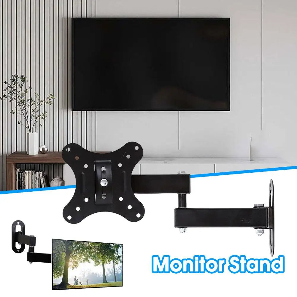 Universal Retractable TV Mounts Wall Mount Bracket For 10 To 27 Inches LCD Monitor TV Stand Expansion Bracket With Screws