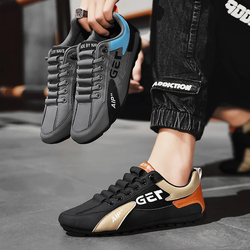 Four Season Shoes Men's Shoes Niche High-quality Men's Walking Shoes Outdoor Comfortable Non Slip Shoe Lightweight Student Shoes