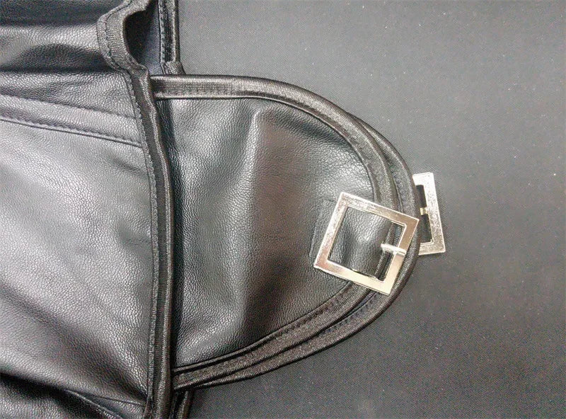 Steampunk Corsets And Bustiers Halter Plus Size Corset Pu Leather Gothic Punk Corselet Zipper Basque Sexy Korsett