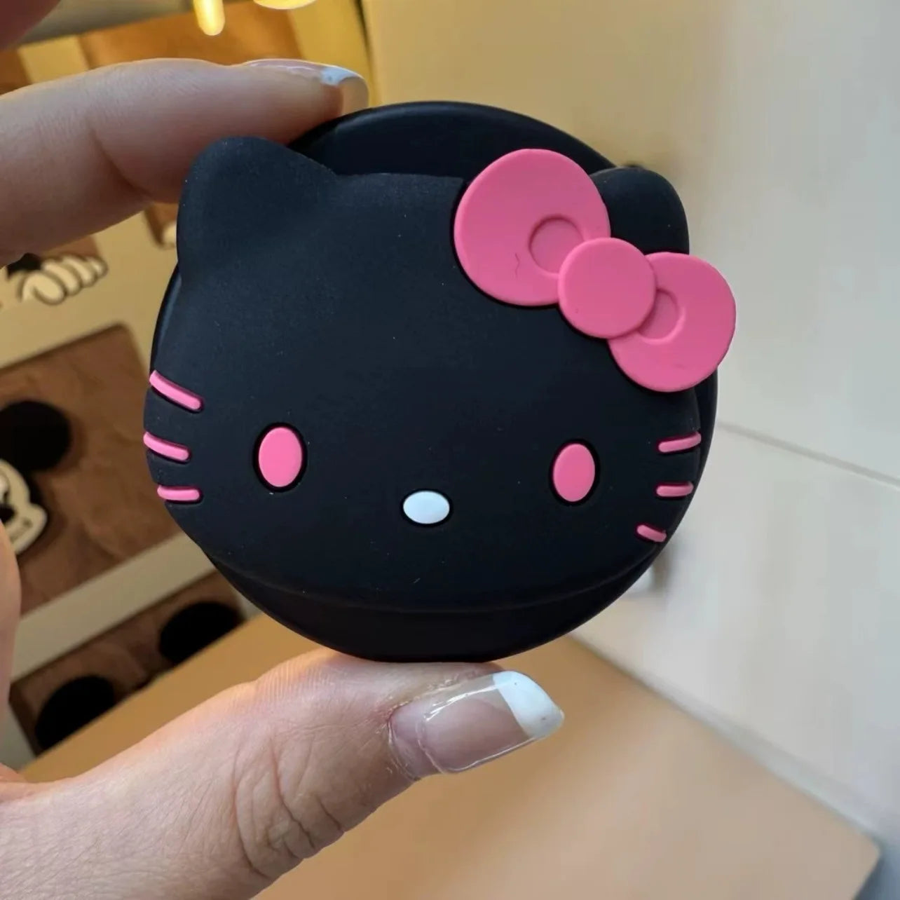 For Magsafe Magnetic Grip Tok Foldable Cartoon Phone Stand Holder 3D Sanrio Hello Kitty Silicone Griptok Bracket