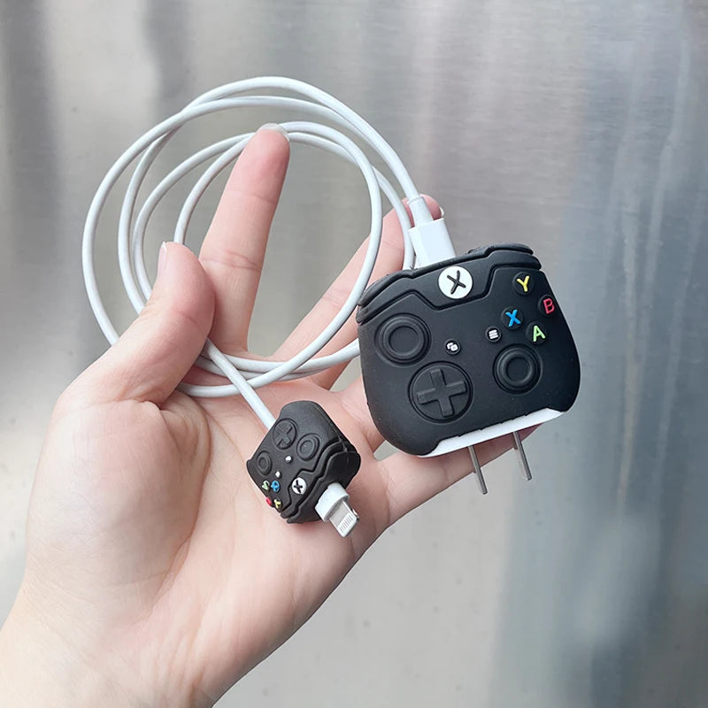 Cartoon Cable Protector For iPhone 11 12 iPad 18W 20W Data Line Silicone Fast Charger Cable Protection Organizer