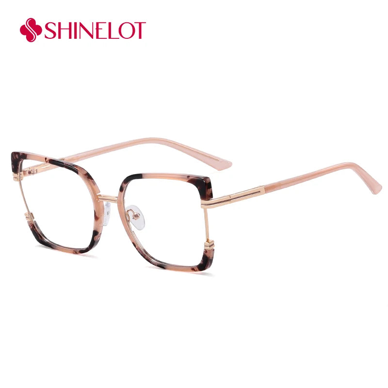82190 Cute Retro Eyeglasses Frame Retro Eye Protection Optical Glasses Female Trendy Spectacles Eyewear Birthday Party Gift
