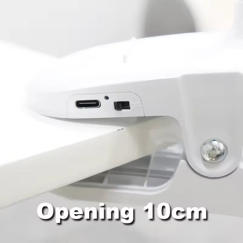 Dual Head Clip Table Lamp LED Rechargeable Eye Protection Desk Lamp Flexible Dimmable Night Lamp For Children Study Kids Reading