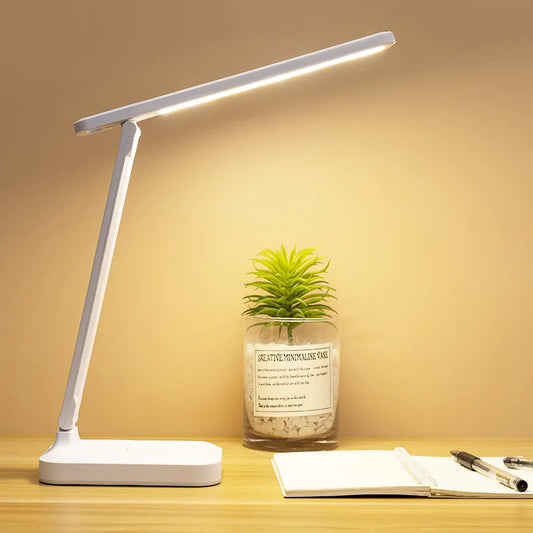 1PC Folding table lamp eye protection touch dimmable LED lamp student dormitory bedroom reading USB charge table lamp
