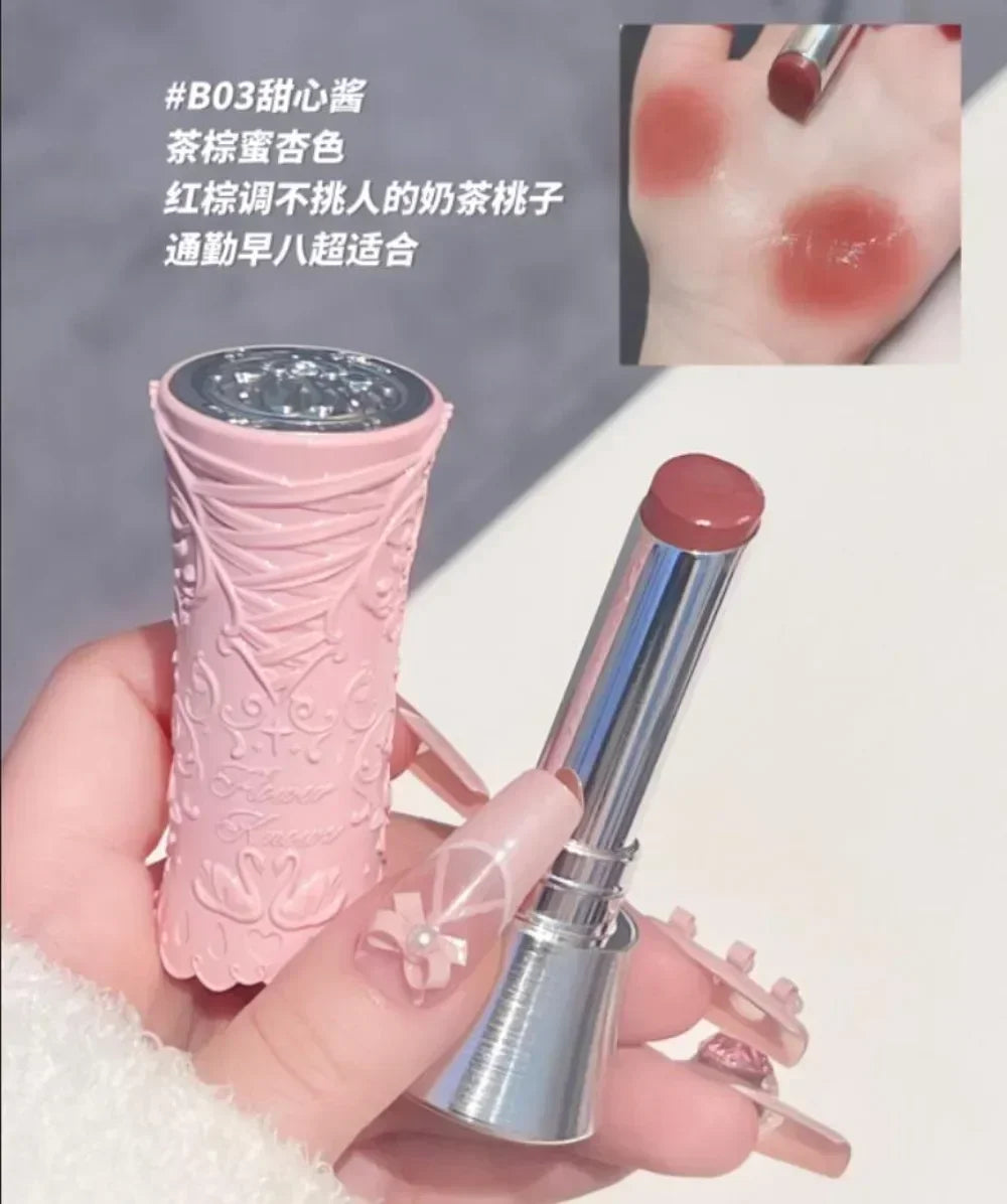 Makeup Set Flower Knows Strawberry Cupid Collection 6 Color Eyeshadow Palette Embossed Blusher Shine Lipstick Kit Maquiagem