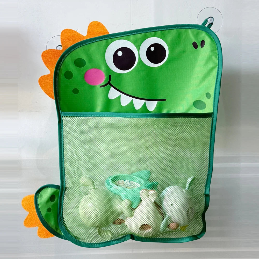 Baby Bath Toys Organizer Quick Dry Toddlers Mesh Net Bag for Bathroom Toy Storage Cartoon Shape Sand Beach Toys Storage Holder