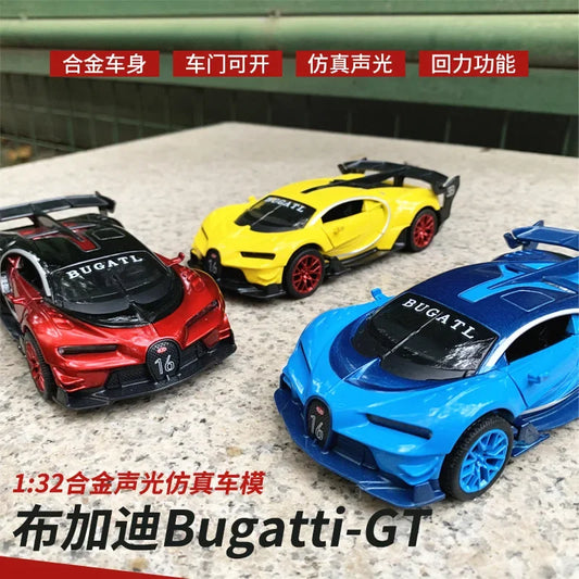 1：32 Bugatti Vision Gt Metal Alloy Car Model Diecast & Toy Vehicles Car Model High Simulation Miniature Scale Childrens Toy Gift