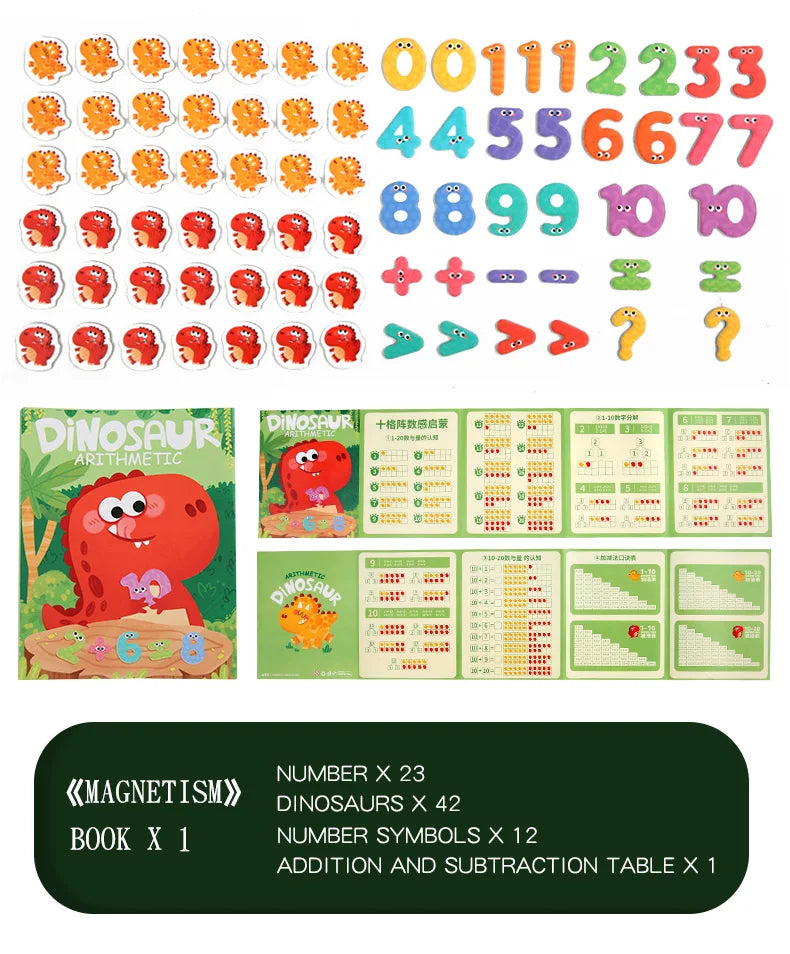 Children's math enlightenment teaching aids, number decomposition, addition and subtraction toys, educational magnetic puzzle