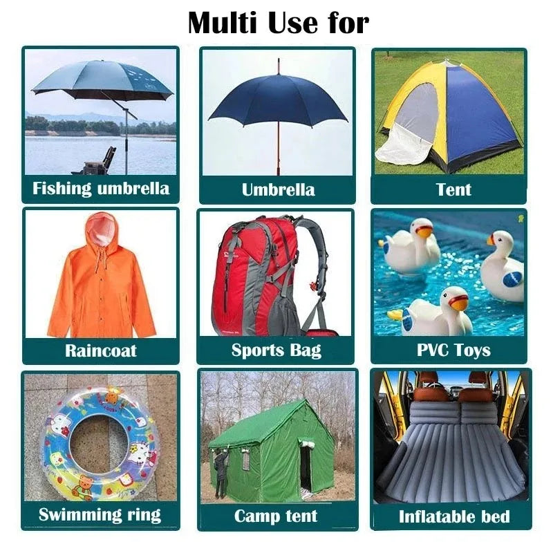 Waterproof Transparent Self Adhesive Nylon Sticker Cloth Patches Outdoor Tent Jacket Repair Tape Not Easy To Break Patch Tool