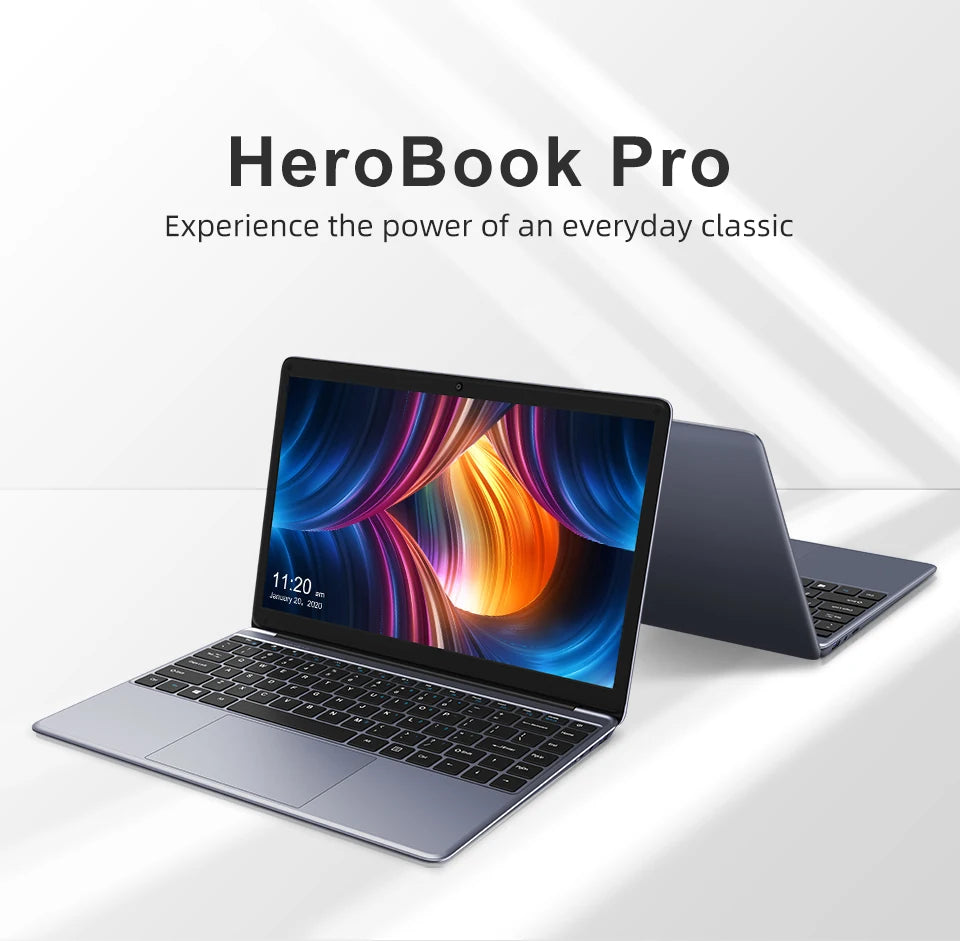 CHUWI 15.6" HeroBook Plus Chuwi 14.1" HeroBook Pro Laptop Intel N4020 8GB RAM 256GB SSD 1920*1080P Computer Windows 11 Laptops