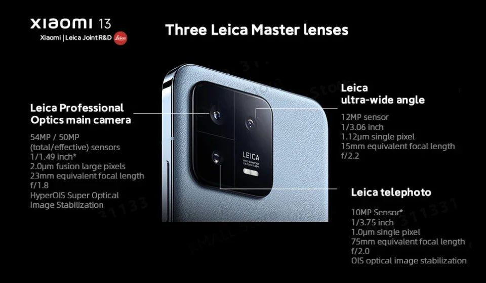 Global Firmware Xiaomi 13 5G Version Smartphone HyperOS 2.0 Blue celular IP68 full screen unlocked phone used phones no charger