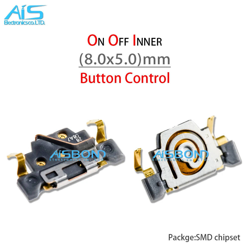 10Pcs/Lot Mobile Phone Power On Off Inner Micro Switch Button Control For Sansung S2 S3 S4 Note3 I8190 I8160 3mm 4mm 5mm HTC