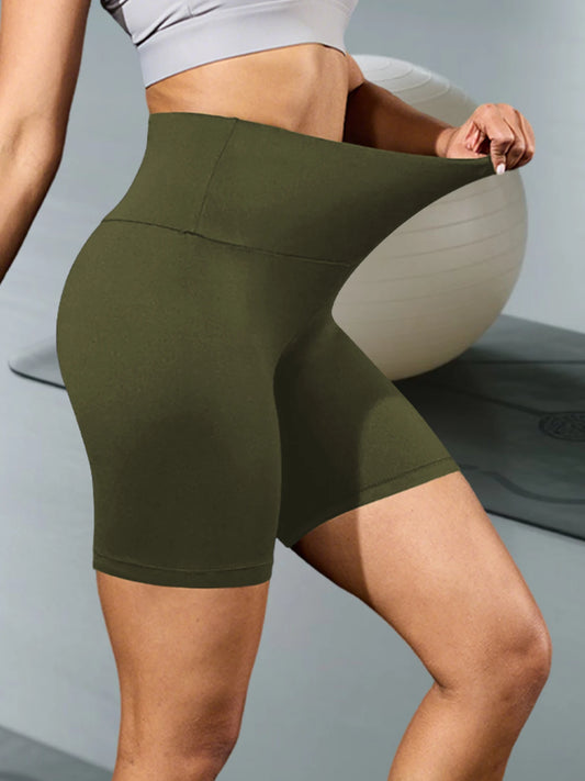 Women's High Waisted Biker Shorts | Super Soft Tummy Control Push Up | No See-Through Yoga Running Gym
