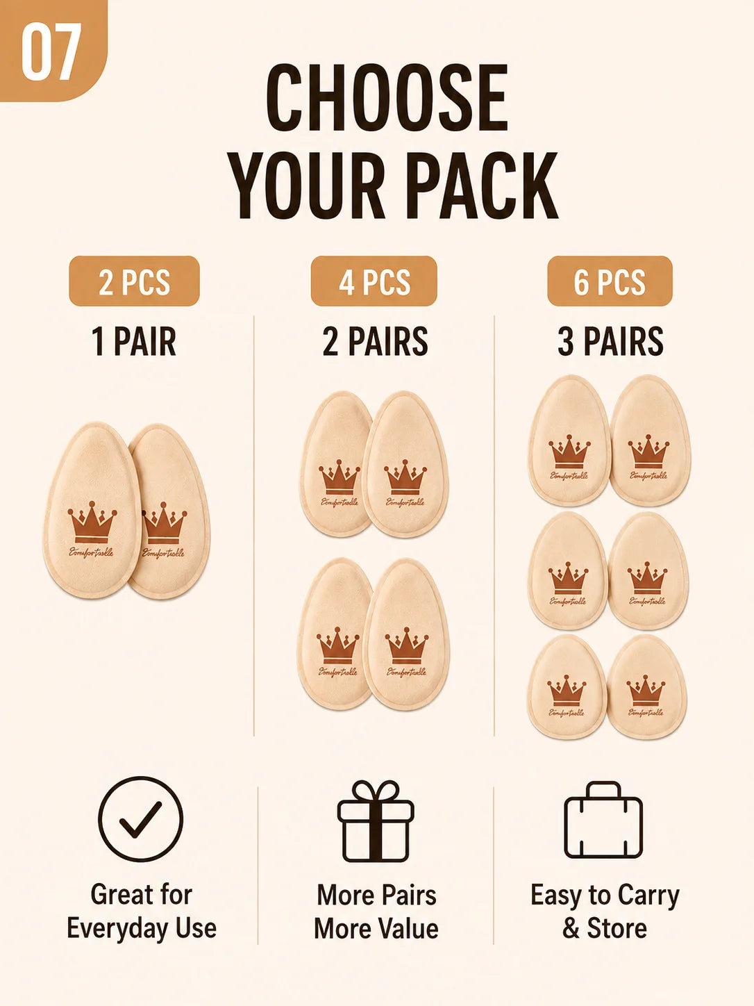 Women Forefoot Pad Pain Relief Insert Half Insoles High Heel Shoes Non-slip Cushion Shoe Breathable Sweat Absorbing Foot Pads