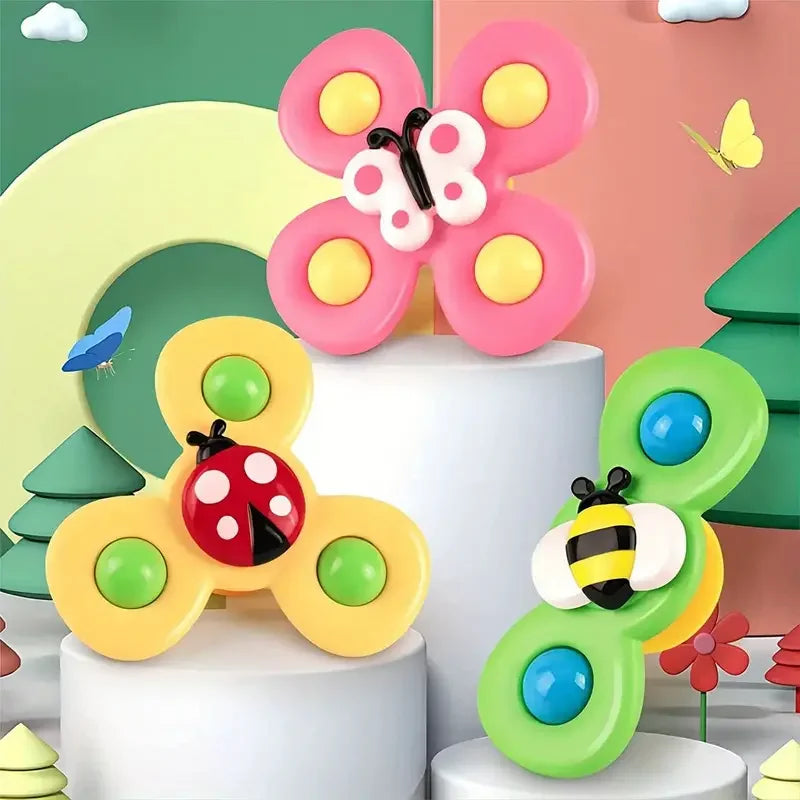 Pet cat toys, insect suction cups, spinning toys, rotating windmills, cat teasers, cat stress relief toys, pet toys