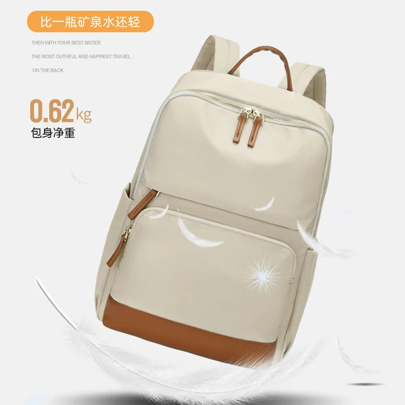 Travel Backpack for Women Luxury Back Pack Bag for 15.6 inch Laptop New Stylish Female Bags with Computer Cabin Large Schoolbags