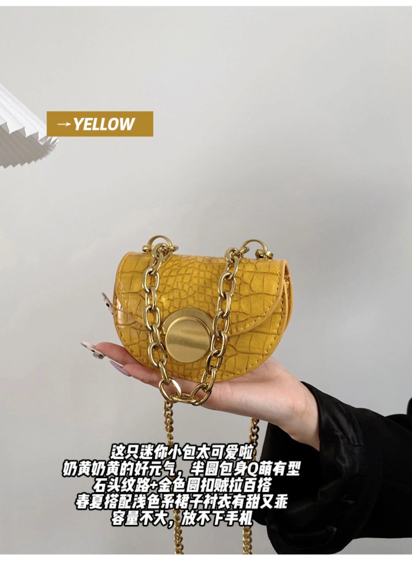 Fashion Chain Mini Crossbody Bag Women Classic PU Leather Flap Design Lipstick Coin Purse Girl Cute Earphone Bags
