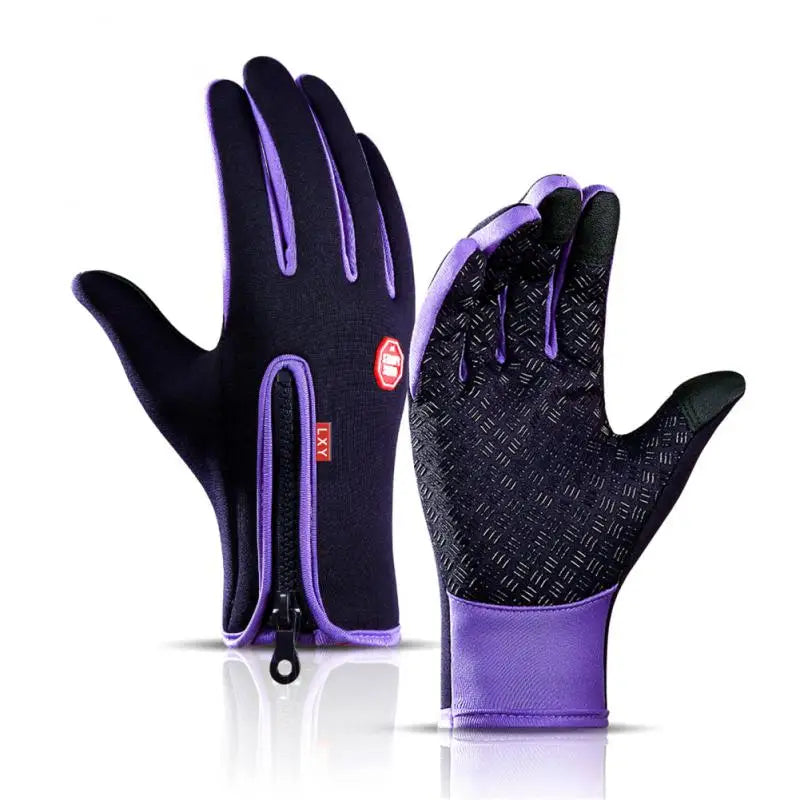 2024 Winter Warm Touchscreen Men's Gloves Sports Fishing Waterproof Ski Army Bike Snowboard Skis Skid Zipper Ladies Gloves