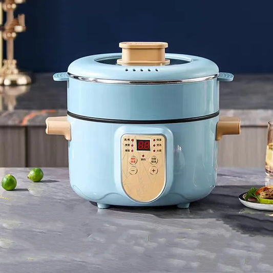 2.5L Home Multifunctional Electric Saute Pot Smart Non-stick With Steamer Rice Cooker Large Capacity Electric Hot Pot 220V