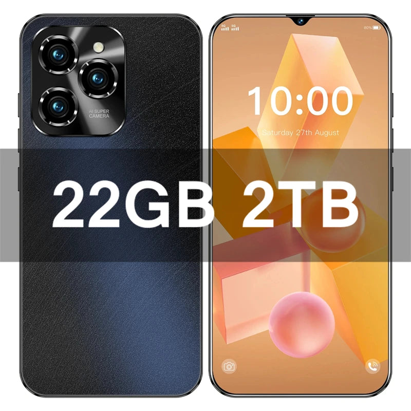 HOT 2026 NEW Original For 40 Pro Brand New 6.8 inch Full Screen Smartphone 4G 5G Cell Phone 6800mAh Mobile Phones Global Vers