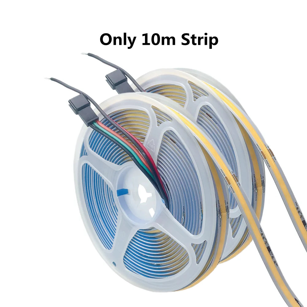 WS2811 COB Running Water Flowing LED Strip Light Horse Race Chasing Tape Wireless Remote Controller DC24V Power 20M 10M Full Set