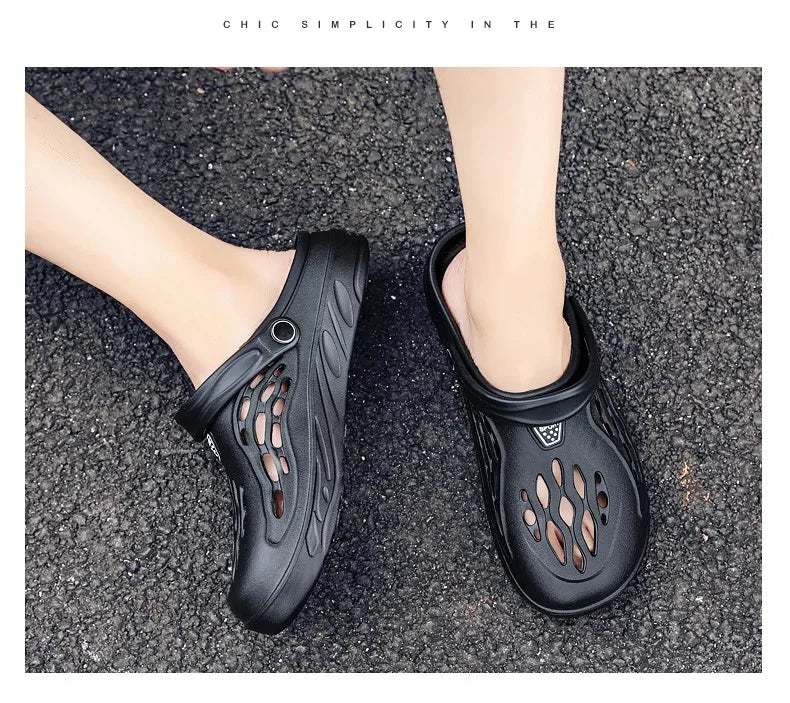 Large Size 36-49 Trend Summer Sandals For Men White Comfortable EVA Casual Clogs Man Lightweight Anti-slip Men's Beach Slippers