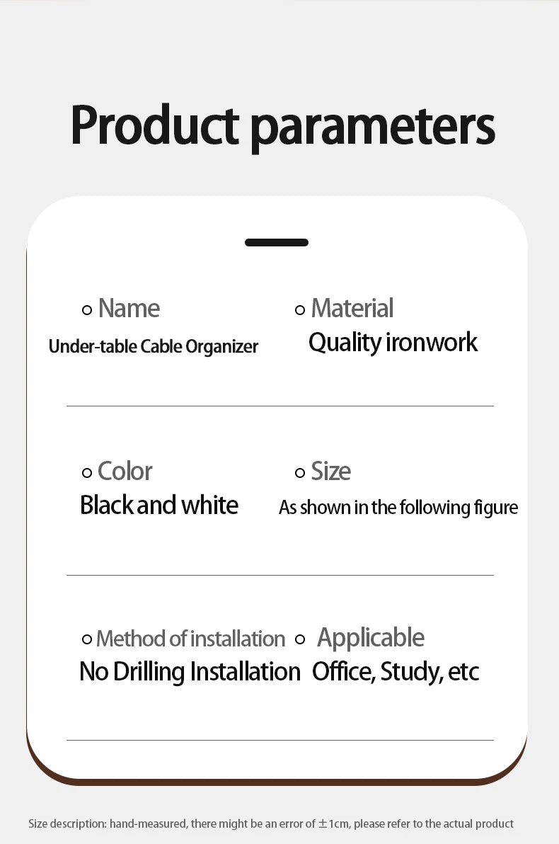 Under Desk Drawer Organizer Clamp-On, Mesh Metal Attachment, On or Under Desk Organizer for Office Supplies