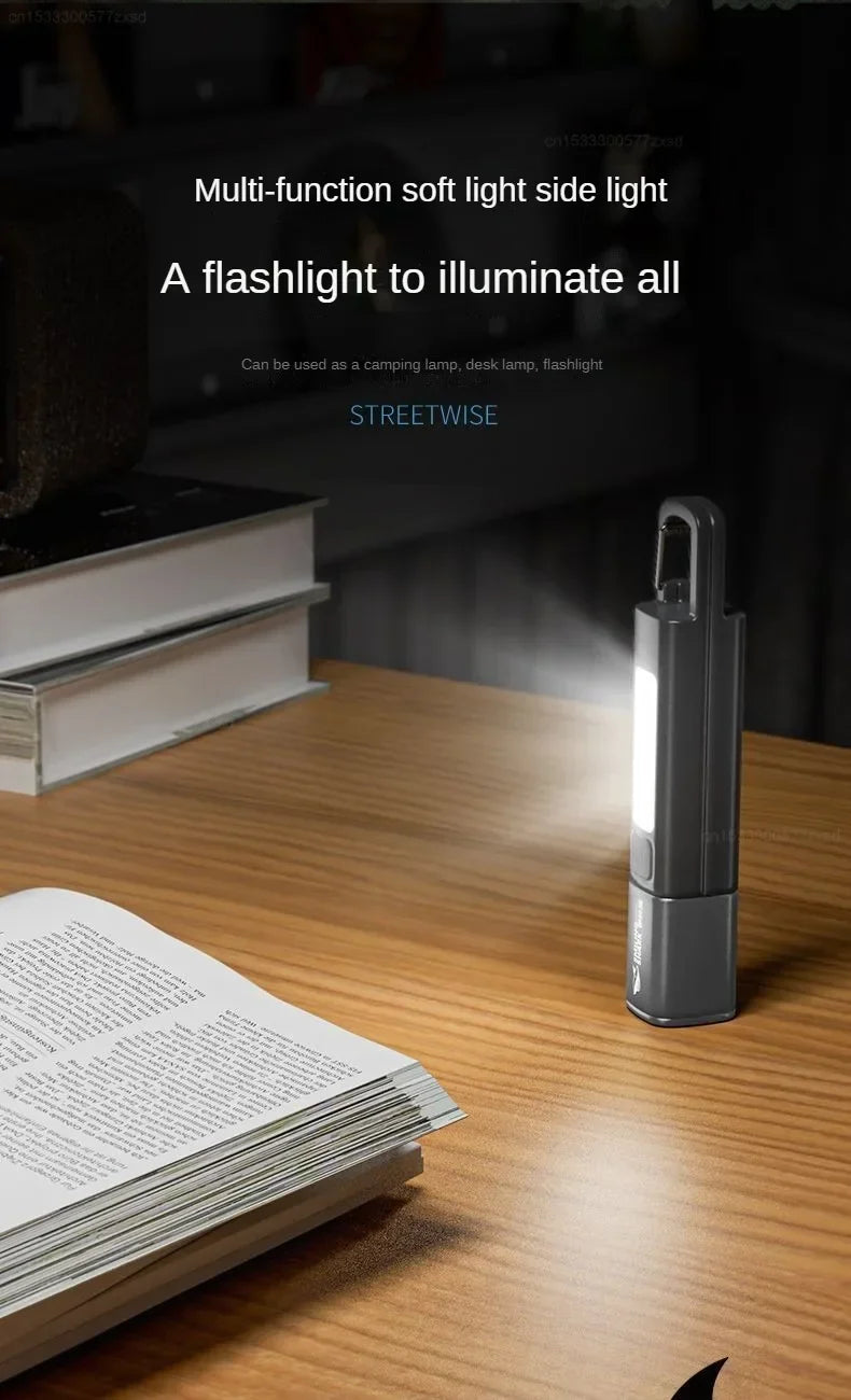 Xiaomi SMILING SHARK Outdoor Flashlight Portable Strong Lights Variable Focus with Home Camping Fishing Walking Lighting Lamp