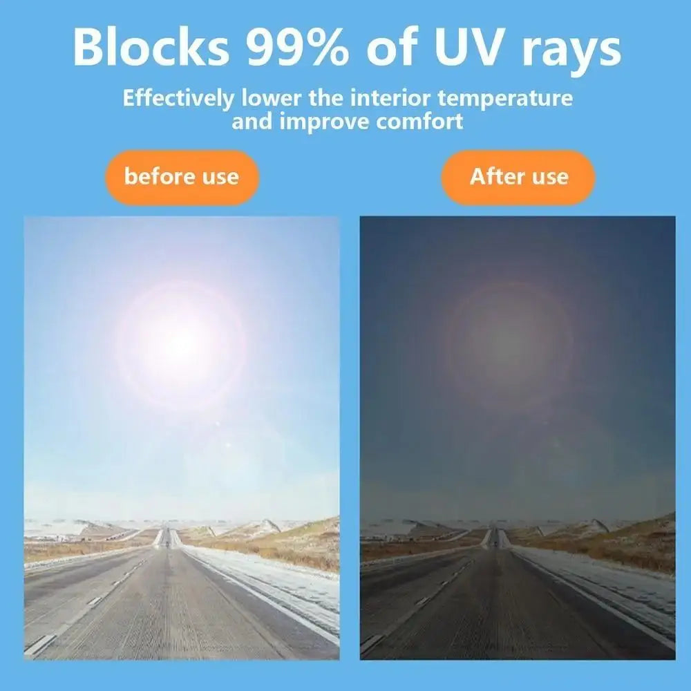 Retractable Front Window Sunshade Telescopic Windshield Anti-UV Sunshade For Truck Passenger Protection High-Definition