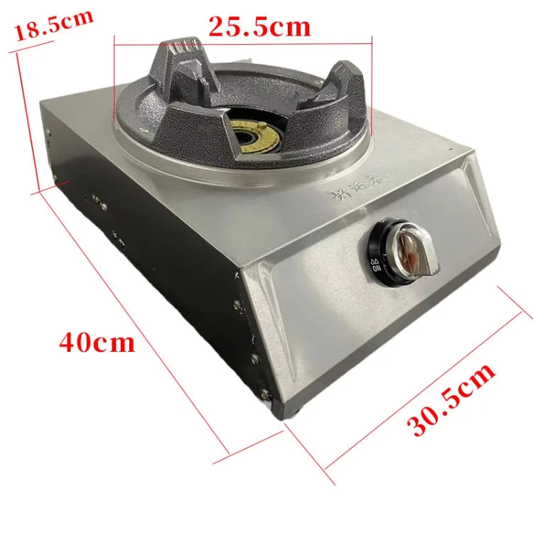 Single Double Burner Stainless Steel Gas Stove High Pressure LPG Commercial Home Cooking IAA