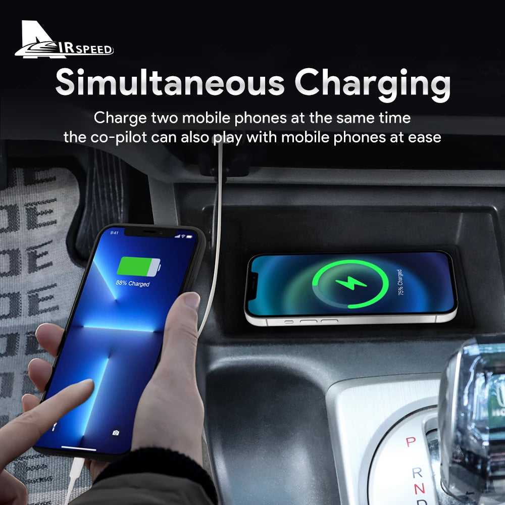 Car Wireless Charger For Honda Civic 2005 2006 2007 2008 2009 2010 2011 Car Mobile Phone Charging Fast Wirelessly 15W Board