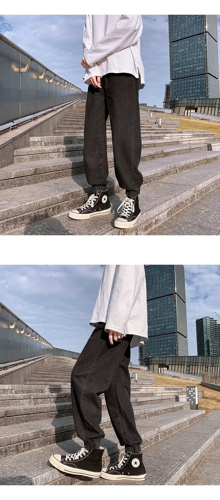 Jeans men Jeans Man Loose Joggers Streetwear Harem Jeans Cargo Pants Ankle-Length Denim Trousers denim pants joggers men