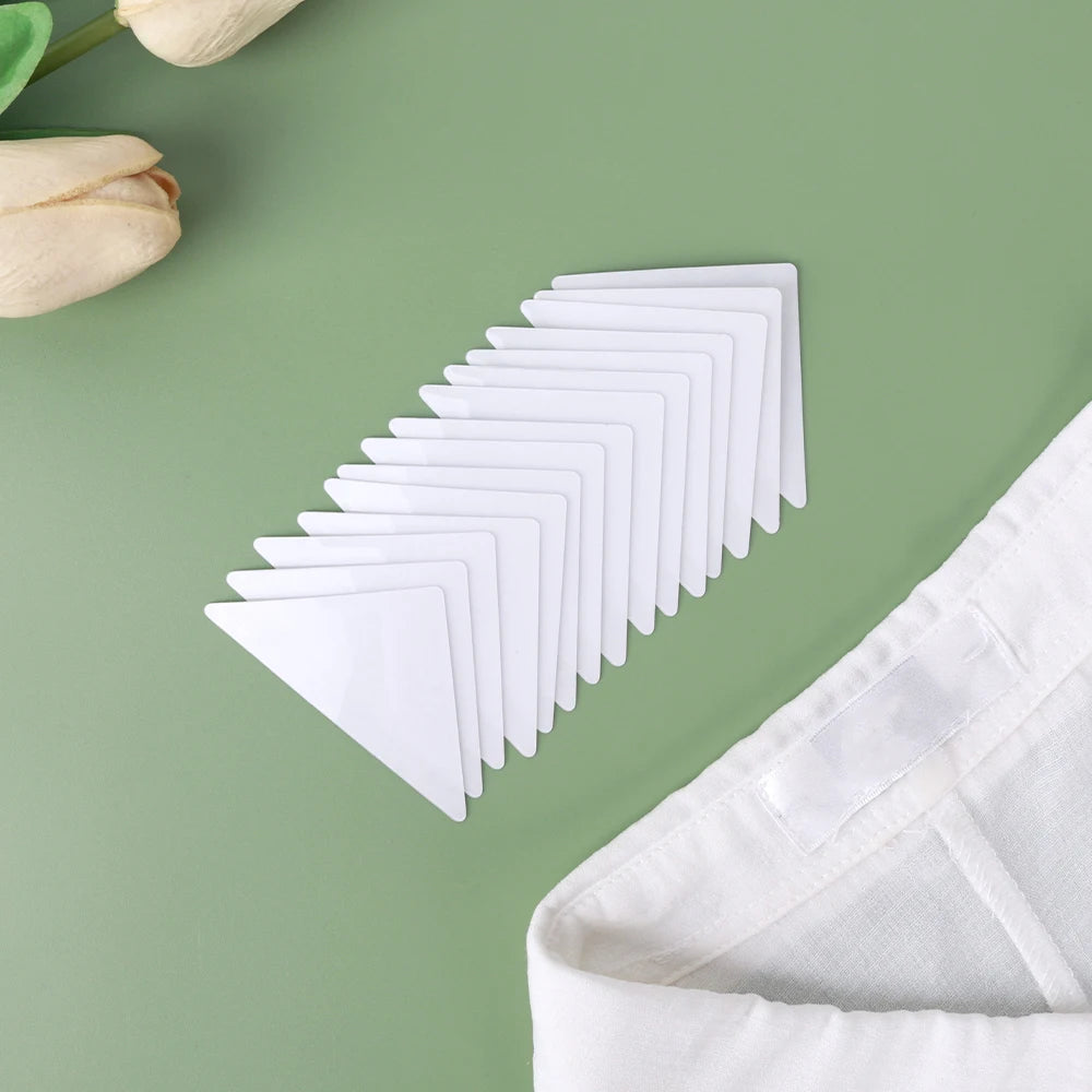 Shirt Collar Styling Stickers Shirt Support Collar Stays T-Shirt Fixed Collar Shaper Invisible Adhesive Patches Fastener