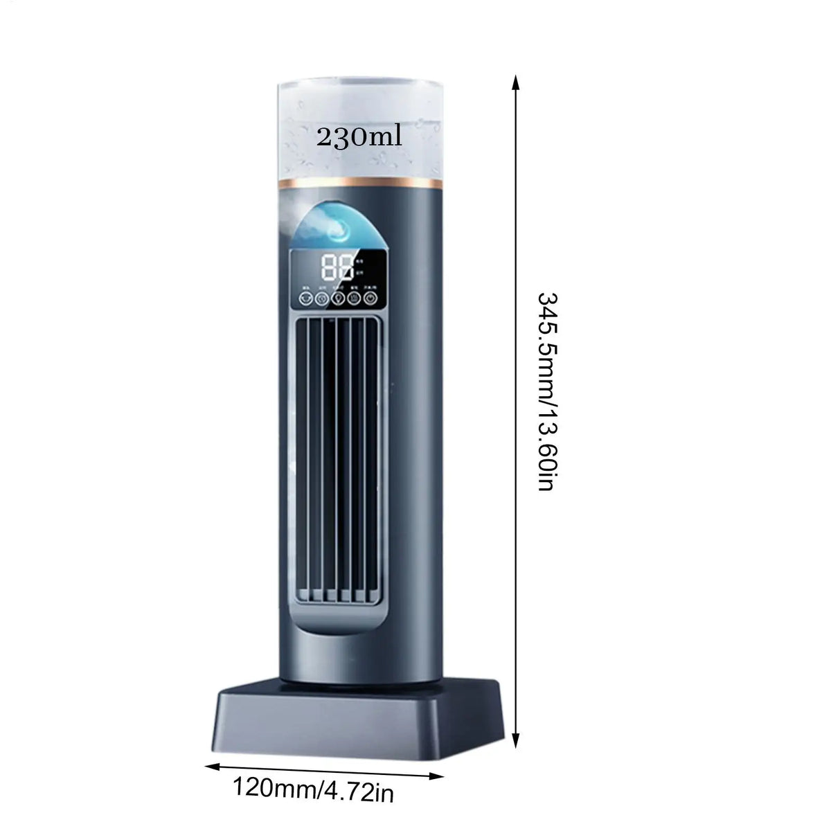 USB Leafless Spray Fan Blow Cold Air Space Cooler Bladeles Cooling Fans Quiet Cool Bladeless Gadgets With Timer & Remote