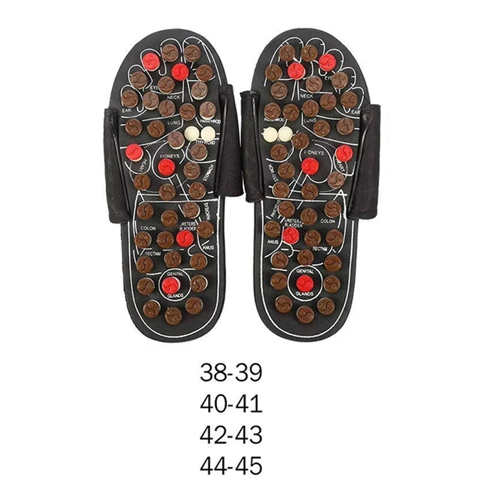 Foot Massage Slippers Silicone Sole Activation With Elastic Rubber Bumps Summer Sandals Suitable For Office Or Home Use