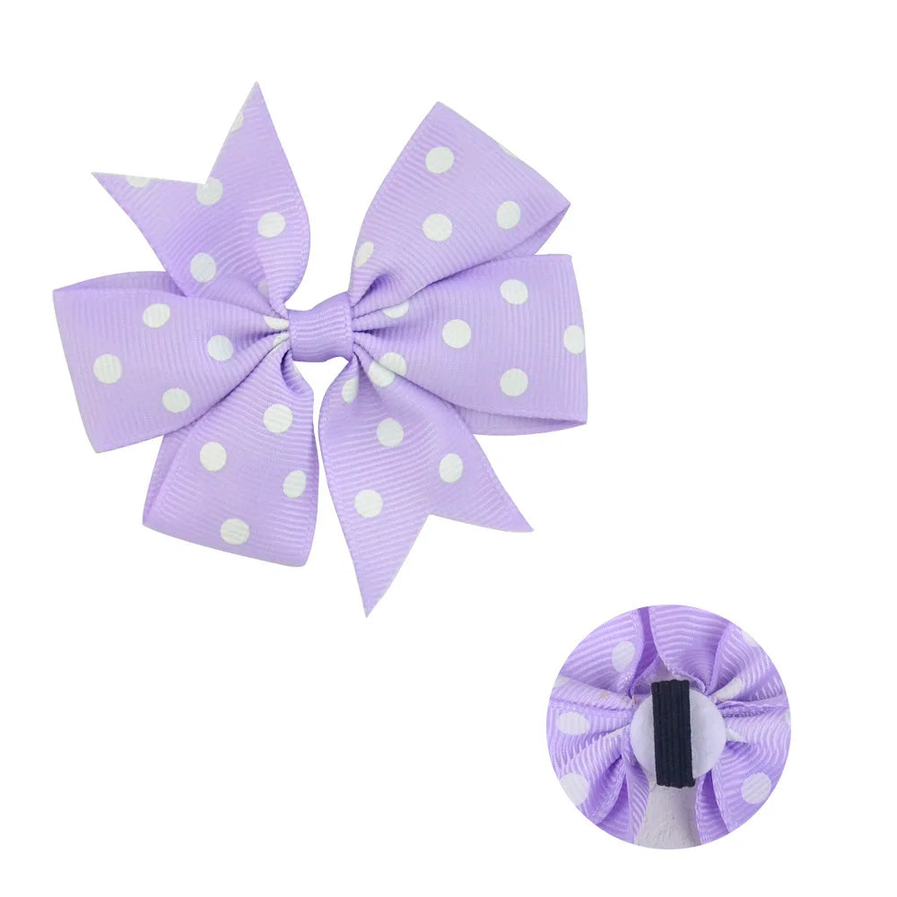 50/100pcs Dot Pet Accessories Dog Collar Bow Tie Slideable Dog Bow Ties Solid DIY Dog Collar Accessories Small Dogs Cat Bowties