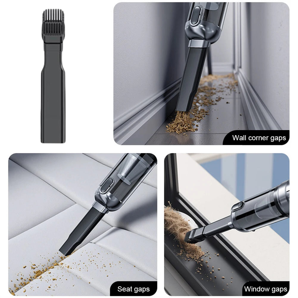 15000PA Car Vacuum Cleaner with Brushless Motor Handheld Vacuum Portable Cordless Compressed Air Duster for Car Home Office Pet