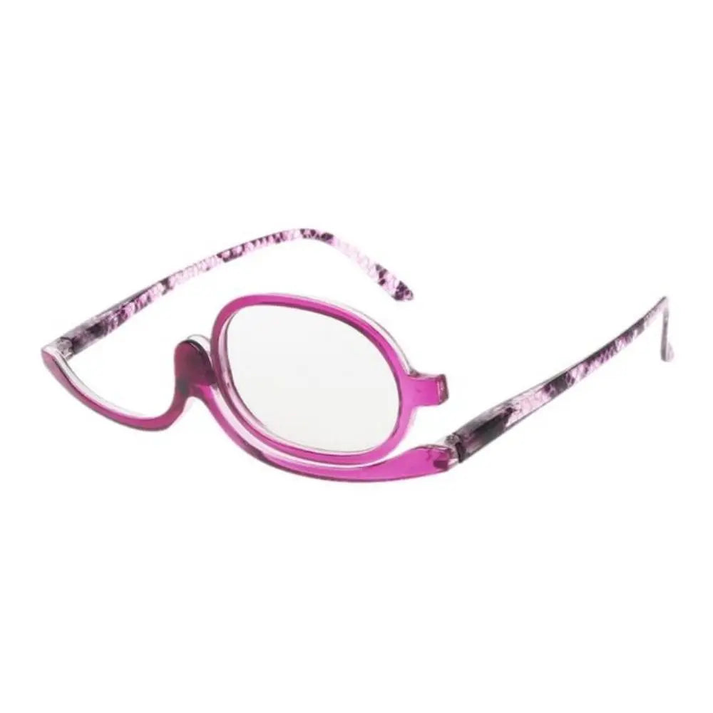 New Rotating Magnifying Makeup Reading Glasses For Women Folding Clamshell Cosmetic Presbyopic Glasses For Elder Unisex