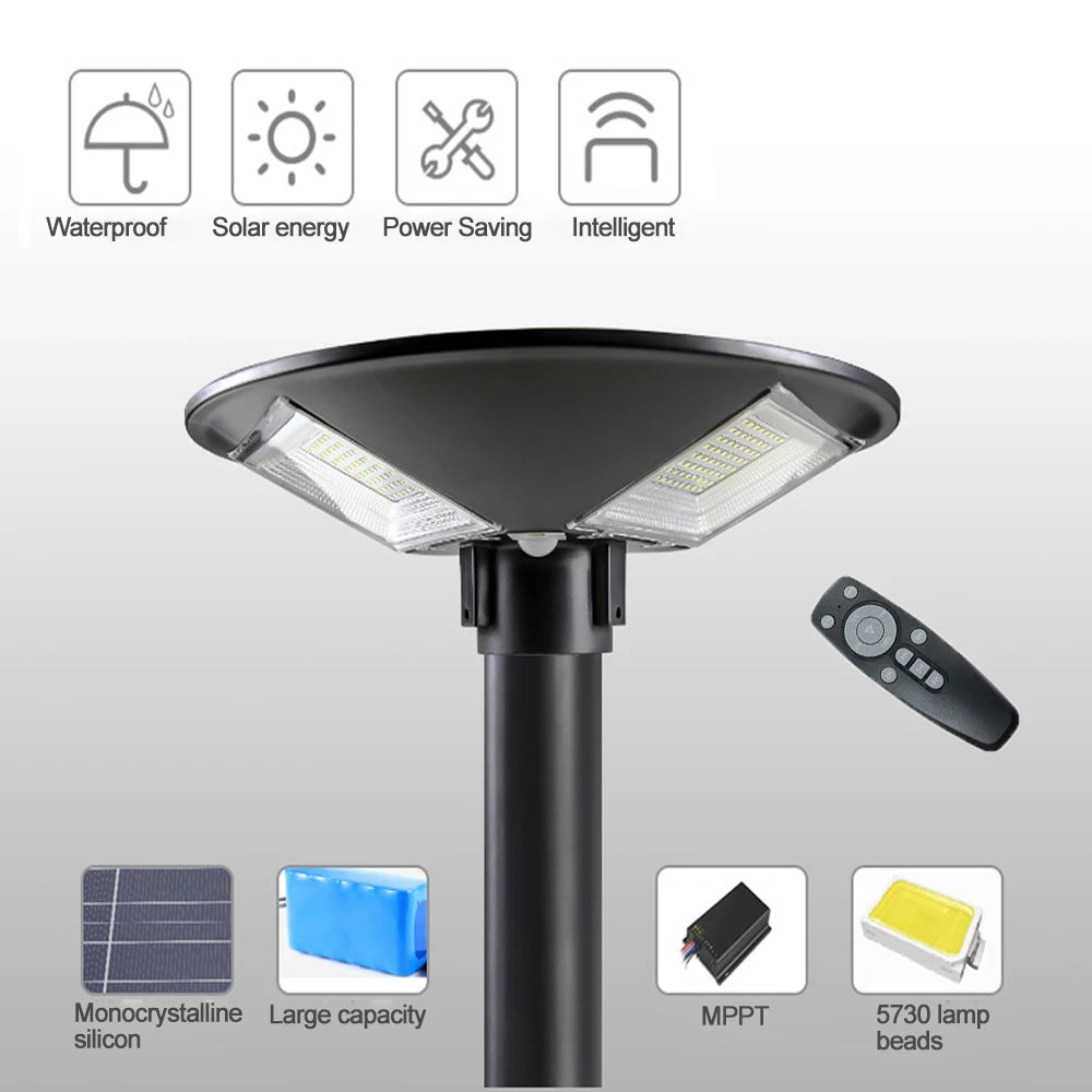 Portable Solar Floor Lights Motion Sensor Solar Garden light Solar Street Lamp Outdoor Emergency Waterproof for Parking Yard