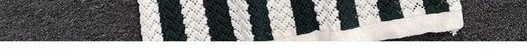 Men's Short Sleeve  Shirt Knitted Hollow out V-Neck Summer Breathable Stripe Pattern Versatile Casual T-Shirt