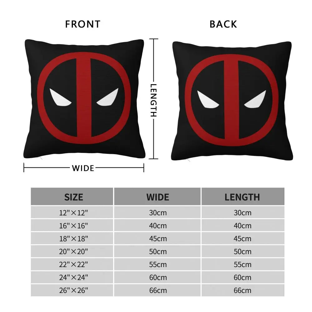 Custom Deadpool Wolverine Cartoon Manga Cushion Cover Soft Cute Pillows