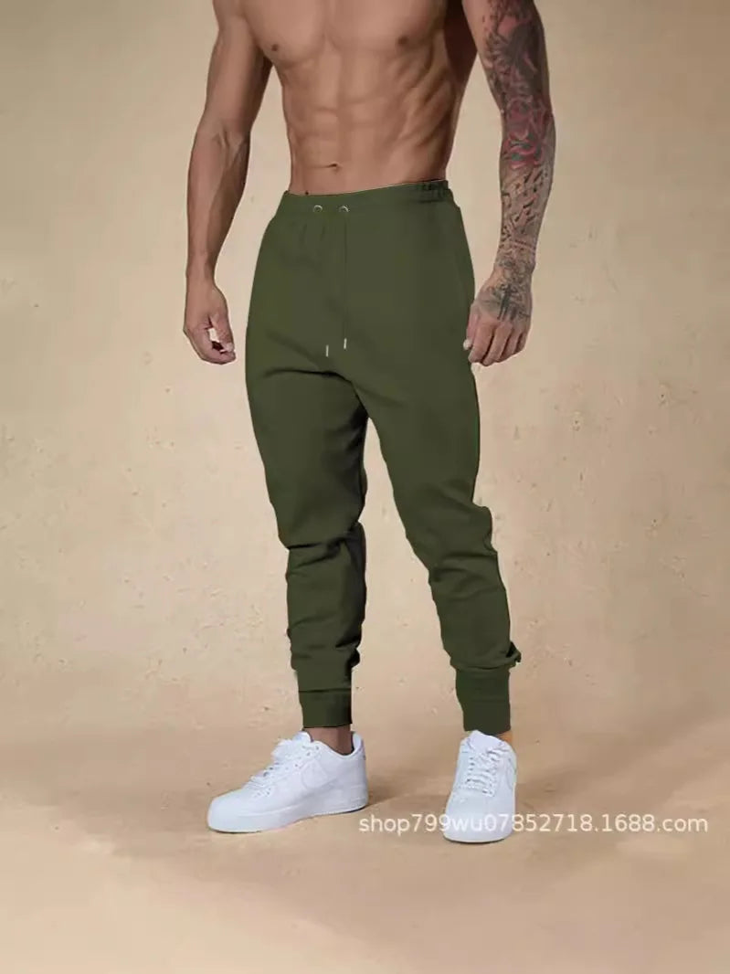 Men's Clothing 2025 Four Seasons Men's Leggings Trousers Casual Pants